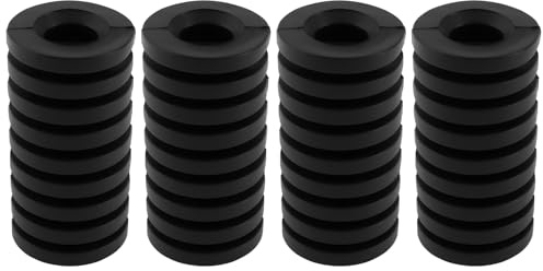Briny River 4 fundas de goma para palanca de cambios de motocicleta de 40 x 20 x 8 mm 543952 para motocicleta, color negro