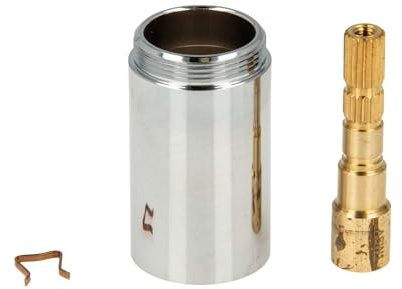 tecuro 40 mm Verlängerungsset für UP-Ventile DN15 - Messing verchromt