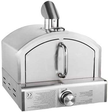 Barbacoas al aire libre for pizzas de 12 pulgadas, horno de pizza a gas portátil for exteriores, horno de pizza a gas, adecuado for hornear, barbacoas y fumadores al aire libre