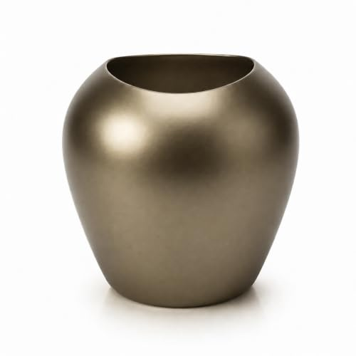 Ardella Aura Macetero Autorriego con Diseño Premium – Maceta Moderna con Depósito Oculto y Sistema de Evaporación, Acabado Mate/Brillo/Efecto Metal, Interior/Exterior