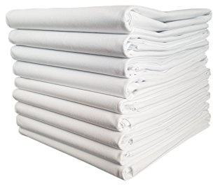 TM Maxx Tischtuch Betttuch Bettlaken Haushaltstuch Sommerdecke Laken in Hotelqualität ⁕ 140g/m² (4) ⁕ 6 Größen ⁕ gesäumt an 4 Seiten ⁕ 50% Baumwolle 50% Polyester ⁕ ohne Gummizug (150x250cm)