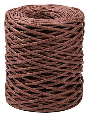 PH PandaHall 2mm Floral Bind Wire, 162ft Wrap Twine Vine Wire Rustic Christmas Wrapping Wire Portable Binding Wire Paper Twine for Wedding Flower Bouquets Wreaths Christmas Hanging 54 Yards 12 Gauge