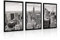 Estika Bilder set mit rahmen - New york - Wählen größe (3x A2 oder 3x A3) und farbe des rahmens (4 Farben) - Moderne deko poster set, Wandbild wohnzimmer oder schlafzimmer