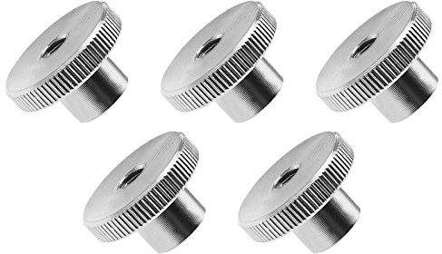 be in your mind 5pcs M8 DIN466 Écrous Moletés à Molette Boutons Ronds à Poignée Filetée Femelle