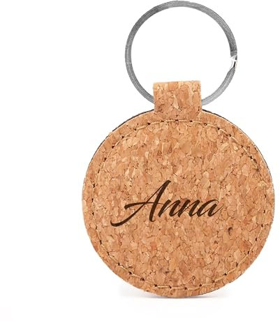 Porte Clé En Liège Naturel Personnalisable - Porte Clé À Personnaliser - Idée Cadeau (HIBIS - Carré)