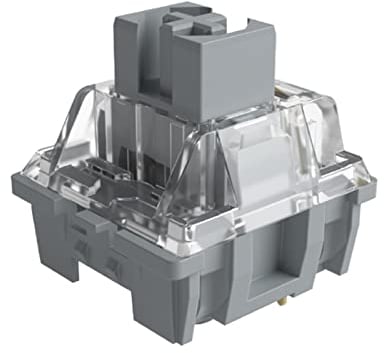 Akko V3 Pro Speed Silver Interruttori lineari per tastiera meccanica, 5 pin 40gf, sgancio rapido, antipolvere e antispruzzo, LED SMD posizione nord e sud, per tastiera da gioco