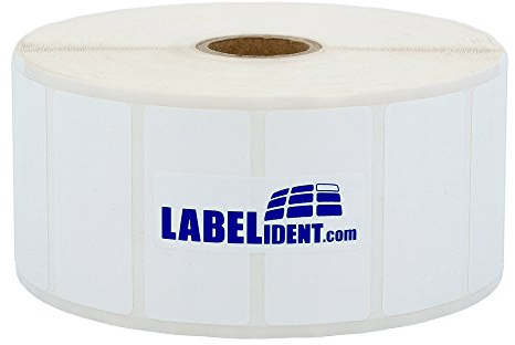 Thermotransfer Etiketten weiß - 76,2 x 50,8 mm - 1.250 Polyester PET Etiketten für Typenschilder, 25 mm Kern, selbstklebend auf Rolle