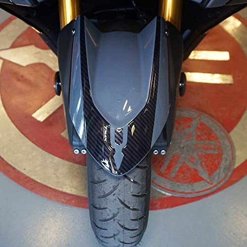 LABELBIKE 3D Motorrad Kotflügelaufkleber kompatibel mit Yamaha | TMAX 2022-2024, Harzschutz, Kratzfest, Dekor, Schwarz