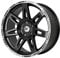 Alufelge W-TEC Extreme 8,5x20 Lochkreis 5x120 Schwarz-Silber Sommerfelgen