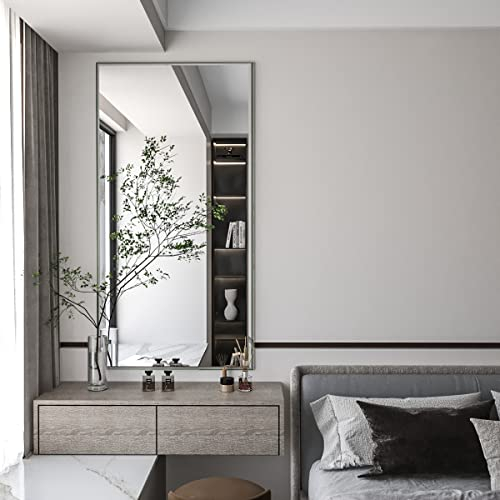 Rahmenloser Wandspiegel Kristallspiegel Badspiegel mit Facettenschliff und Befestigung 160 x 60 cm 25 mm