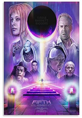 yydds Film Das fünfte Element Leinwand Poster Wandkunst Druck Ästhetische Raumdekoration Malerei Poster Home Office Dekoration 30 x 45 cm