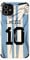 Slrioks MESSl Jersey Phone Case Creative Soccer Case for iPhone 12 Thin Soft Imitation Leather Shockproof