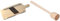 Krauthobel/Krautschneider/Sauerkrauthobel - Tiroler Art, 3 Messer, 44 x 15 cm, Sehr scharf! & FACKELMANN Kartoffelstampfer Fair 32,5cm aus Buche, Holz, beige, 32.5 x 5.5 x 5.5 cm