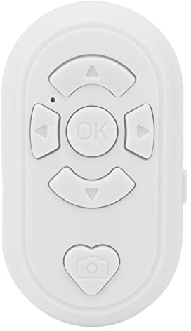 Bluetooth Page Turner Remote, Wireless Camera Remote Control, Bluetooth App Remote Control, Camera Remote Shutter Selfie Button for Cellphones Tablets (White)