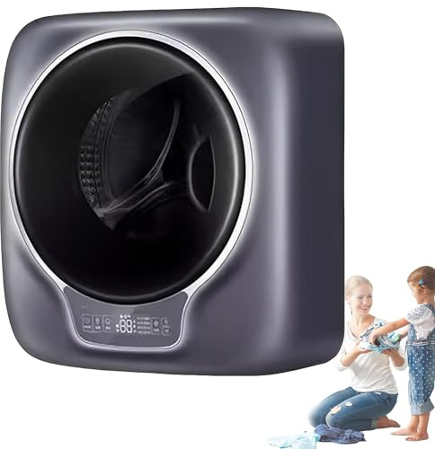 Qiang 1750W Mini Wandmontierte Waschmaschine,Tragbare Kleine Smart Kompakte Washing Machine,Für Babykleidung,Socken,Unterwäsche Oder Kleine Gegenstände 3kg 700 U/min