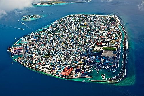 Jigsaw Puzzles For Adults 1000 Pieces Maldives Under The Sky 75 * 50Cm