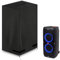 Abdeckung Lautsprecher, 100% wasserdicht 600D Oxford Lautsprecherhülle, Schwerlast Reißfest Soundcover, geeignet für JBL Partybox 310 und Lautsprecher ähnlicher Größe, UV-Beständiges (Schwarz)