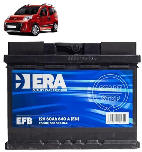 Generico Batteria 60Ah EFB per Fiat Qubo 1.3 MJT gasolio 2008+