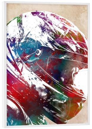 artboxONE Poster mit weiem Rahmen 18x13 cm Sport/Motorsport Motorsport-Sportkunst E - Bild Motor