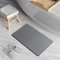 CSTDE Stone Bath Mat, Diatomaceous Earth Shower Mat, Non-Slip Quick Drying Bathroom Floor Mat, Super Absorbent Bath Mat Large, Grey Bath Mat 23.5 x 15.5