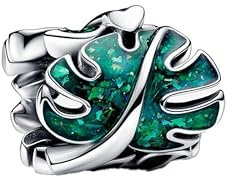 Feitery Compatible with Charms Pandora Armband Blätter Herz Anhänger Meerestiere
