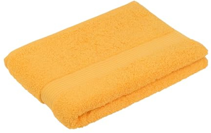 liebling Duschtuch, 100% hochwertige Baumwolle, Serie Miami, 70 x 140 cm, waschbar & trocknergeeignet, Farbe: gelb
