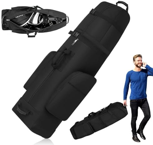 Golf-Reisetaschen,Golf-Reisetaschen für Fluggesellschaften - wasserdichte Golf-Putter-Organizer-Tasche | Leichte Fliegende Golftasche mit Rädern für Damen, Herren, Golfliebhaber