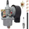 ZAMDOE Vergaser-Kits für Fahrradmotoren für 80cc 66cc 60cc 50cc 49cc Zweitaktmotoren, Fahrradmotoren, für Eton Rascal 40 & Viper Jr 40 IXL40 RXL40 RXL40E mit Zündkerzen-Kraftstofffilter