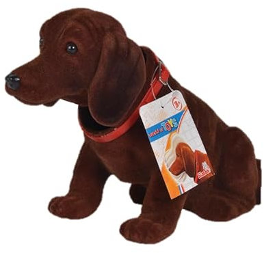Simba Wackel Dackel Wackelkopf Waldi- Hund Deko Kult - Hutablage Retro Farbwahl dunkelbraun