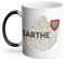 Mug Thermo-réactif Tasse Magique - Sarthe 72 Département Le Mans Carte Ancienne - 325 ml