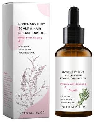 Rosmarinöl Haare, Haarwachstum Beschleunigen, Rosemary Essential Oil, Reduziert Haarausfall für Gesundes Haarwachstum, Nährt die Kopfhaut, Stimuliert das Haarwachstum für Männer Frauen