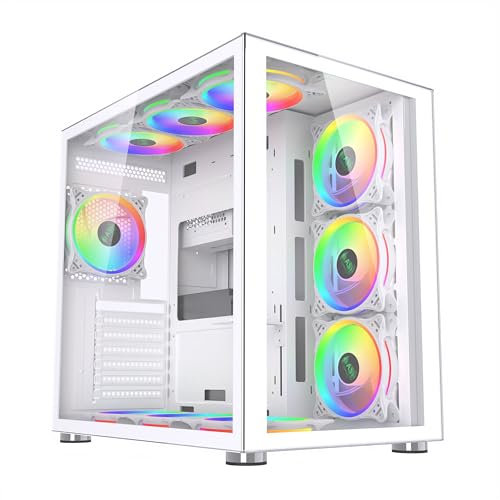 ASC Intel Core i7 Gaming Tower • GT730 2GB Graphics Card • 16GB RAM • 512GB SSD+1TB HDD • 500W 80+ PSU • White 6 Fan RGB Gaming Case • WIFI • Windows 11