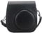 QICNMFA Camera Case Fit for Fujifilm Instax Mini 12 11 9 8 8+ Camera, PU Leather Protective Case with Pockets and Adjustable Shoulder Strap (Black)