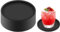 MOXYOY Black Coasters Set of 8 Round Silicone Drink Coasters. Non-Slip Cup Mats for Coffee, Beer, Wine Glasses, and Bottles. Perfect for Home & Bar Use (Black)