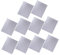 Lurrose Lot De 10 Tapis D'Isolation Phonique En Mousse Anti-Absorbante Pour Voiture Isolation Phonique Pour Fourgon Capot Coton Argenté