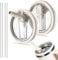 2 Pack Replacement Lids for Stanley Cup 40oz (1.2L), Leak-Proof Straw Lids with Reusable Straws, Compatible with Stanley Quencher H2.0 Tumbler, BPA-Free & Durable Lid for Stanley 40oz Tumbler, Cream