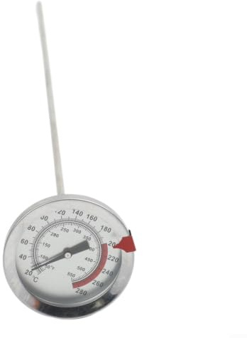 RiseNova Termometro digitale da cucina ad alta temperatura con supporto a clip, sonda per olio in acciaio inox per forno a griglia, lettura rapida della temperatura degli alimenti, 40 cm