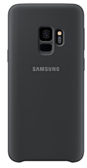 Samsung Silicone Qi Charging Compatible Cover Case for Galaxy S9 - Black,EF-PG960TBEGWW