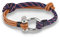 EXINOX Armband Frauen Man Nautisch Anker (Blau und Leder)