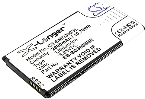 CS-SMG390SL Batteria 2800mAh compatibile con [Samsung] Galaxy Xcover 4, Galaxy Xcover 4 2017 TD-LTE, 4S, SM-G390, SM-G390F, SM-G390W, SM-G390Y sostituisce EB-BG390BBE, EB-BG390BBEGWW