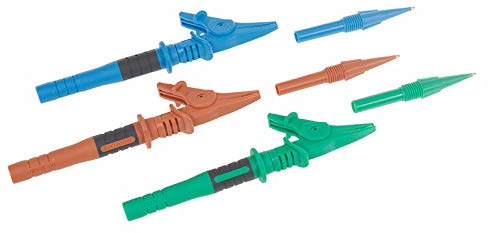 Kewtech ACC070 Fused Probes & Croc Clips for KT64 & KT65 (Set of 3)