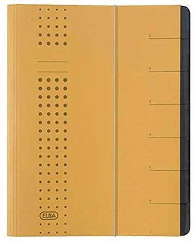 ELBA Ordnungsmappe chic 400001991 DIN A4 12Fächer Karton gelb