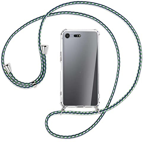 mtb more energy® Handykette kompatibel mit Sony Xperia XZ Premium (G8141, G8142 / 5.5'') - Maritim - Smartphone Hülle zum Umhängen - Anti Shock Strong TPU Case