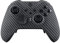 eXtremeRate Coque Avant de Remplacement avec Anneaux de Joystick pour Xbox One Elite Série 2/Elite 2 Core Manette Modèle 1797-Fibre Noir et Argenté Tissé