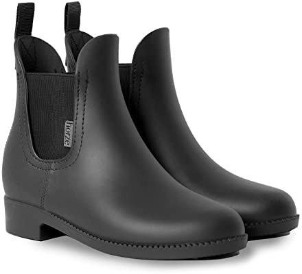 HORZE Damen Reitstiefeletten Bonn, Gummi Paddock und Stallschuhe, wasserdicht, Schwarz, 39
