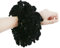 1 Piece Muslim Women Fluffy Velvet Hijab Hair Scrunchie Plain Simple Hair Ring Tie Bun Clip Flexible Elastic Band Headwear