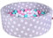 Knorrtoys 68159 - Bällebad Soft - Grey White Stars - 300 Balls Rose/Creme/lightblue