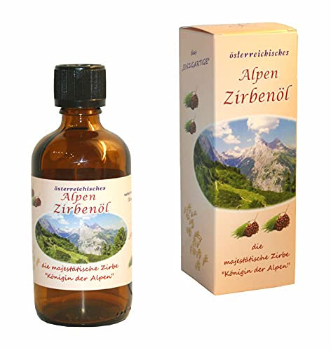 Alpen-Zirbenöl mit bestem Zirbenöl aus Österreichs-Tauern; 'pinus cembra' Zirbelkieferöl zur Hautpflege,zur Massage; (150 ml)