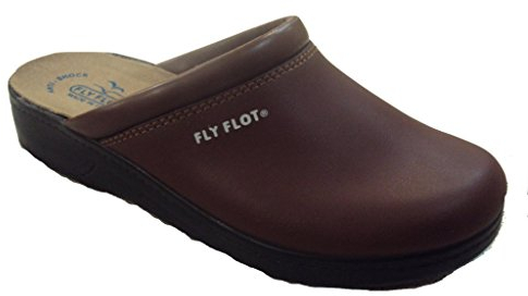 Fly Flot Aglie, Ciabatte Uomo, Sottopiede in Pelle Scamosciato, Pantofole, Testa di Moro, 42 EU