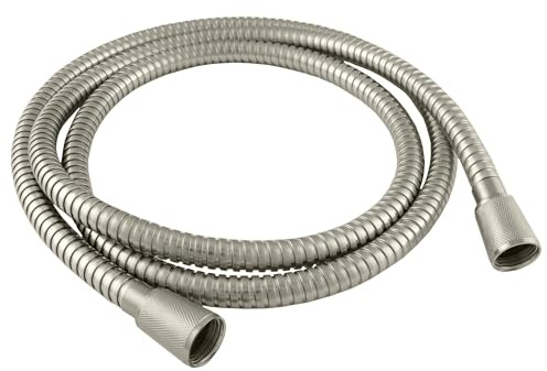 High Sierra® - Lead-Free Stainless Steel Shower Hose With High Flow Bio-Film Resistant Silicone Inner Tube 100% Toxin Free, Burst Proof and Flexible-72 Inches. Brushed Nickel